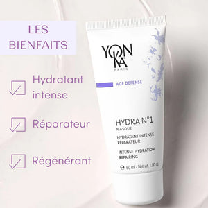 YonKa - Hydra N°1 Masque - 50 ml bain d'hydratation réparateur