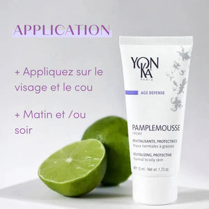 Crème Pamplemousse PNG YonKa 50 ml - Crème Revitalisante Protectrice Peau Normale à Grasse