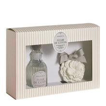 Charger l&#39;image dans la galerie, MATHILDE M - Coffret Diffuseur de Parfum 90 ml et décor parfumé - Fleur de Coton
