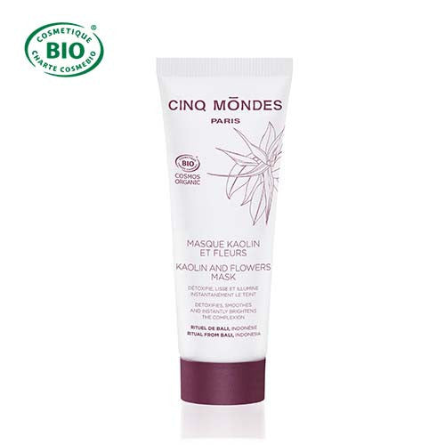 CINQ MONDES - Masque Kaolin et Fleurs - teint purifié - 60 ml