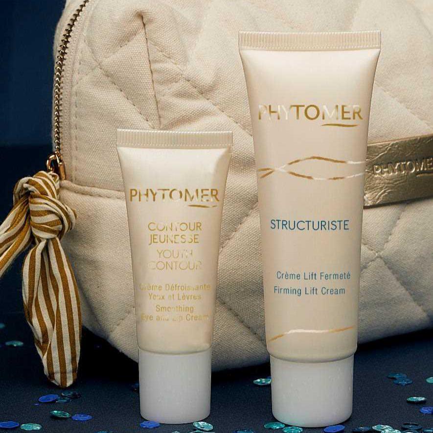 Rituel Fermeté PHYTOMER - Trousse + Crème Structuriste 50 ml + Crème Contour Jeunesse Yeux et Lèvres OFFERT